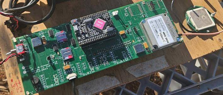 The WII5 v2 main board. In WII6, the STM32 takes over control and wave processing from the ATmega2560 and Raspberry Pi.